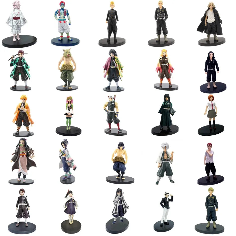 "Demon Slayer Tanjirou, Nezuko, Zenitsu & Inosuke PVC Figures"