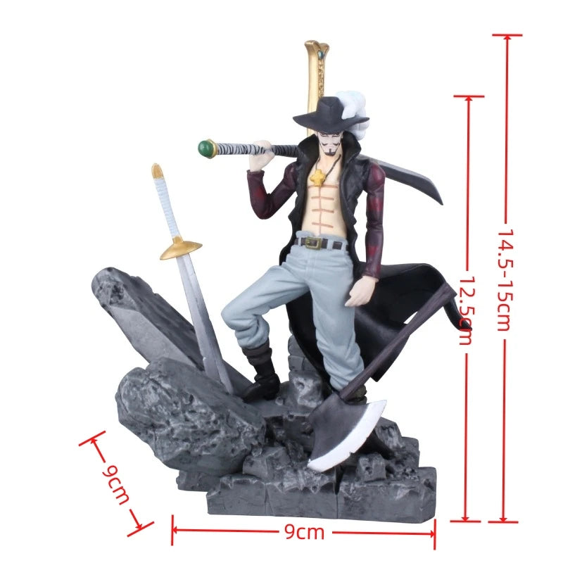 "One Piece Dracule Mihawk 14cm PVC Figure"