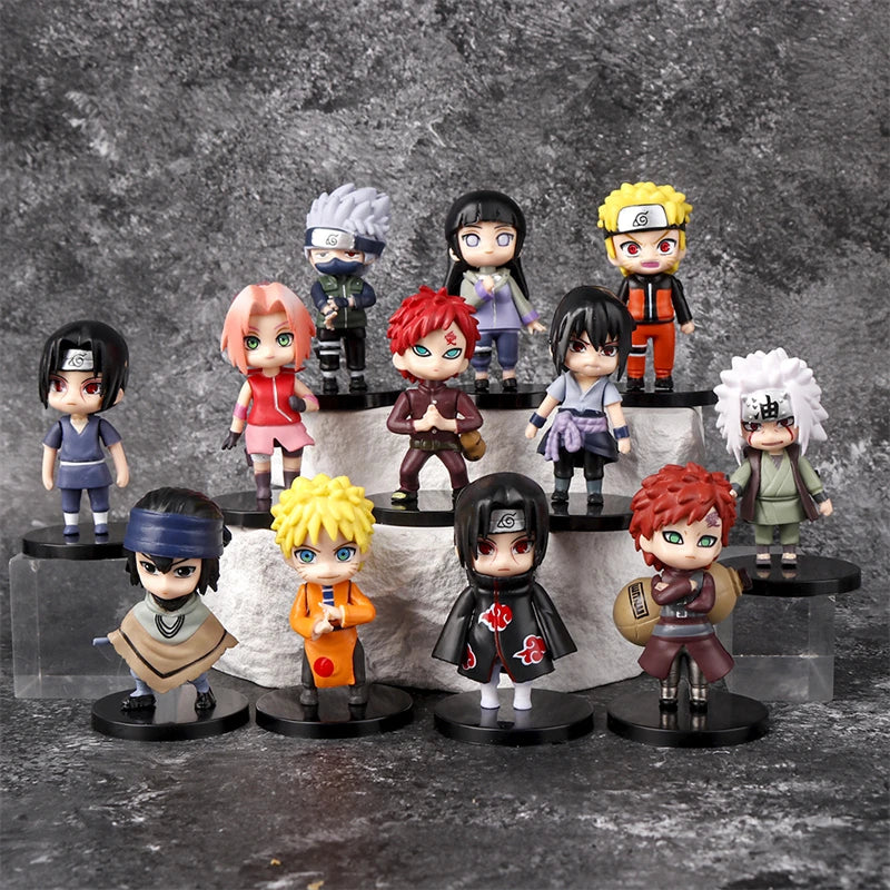 Naruto Mini Character Models – 12pcs Set