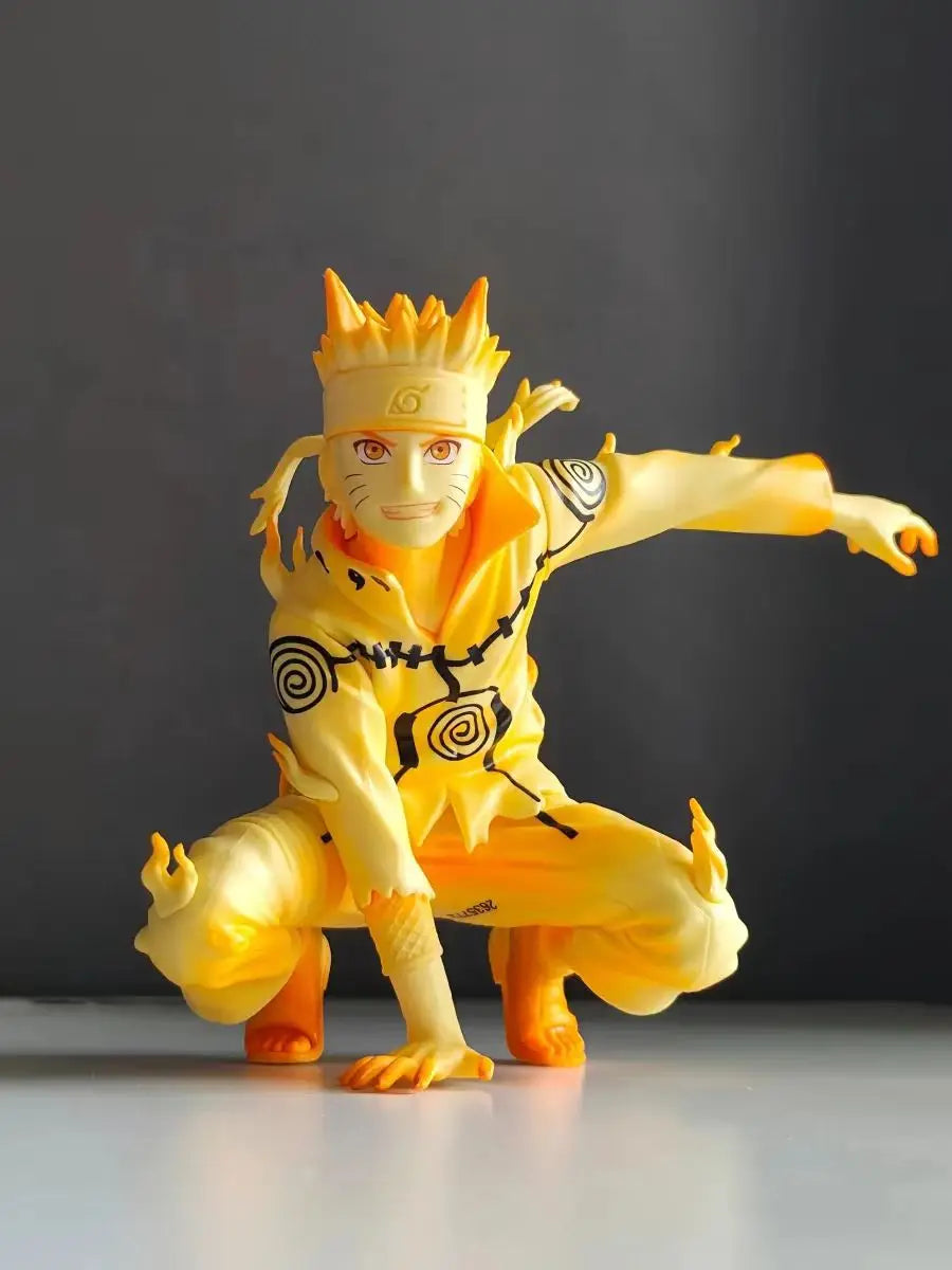 "Naruto Uzumaki Six Paths Gold 10cm PVC Figure"
