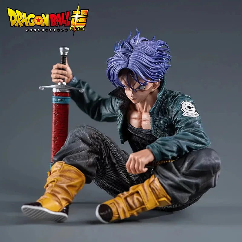 "Dragon Ball Z Trunks Super Saiyan 10cm Sitting PVC Figure"