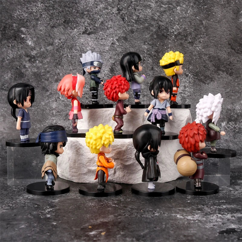 Naruto Mini Character Models – 12pcs Set