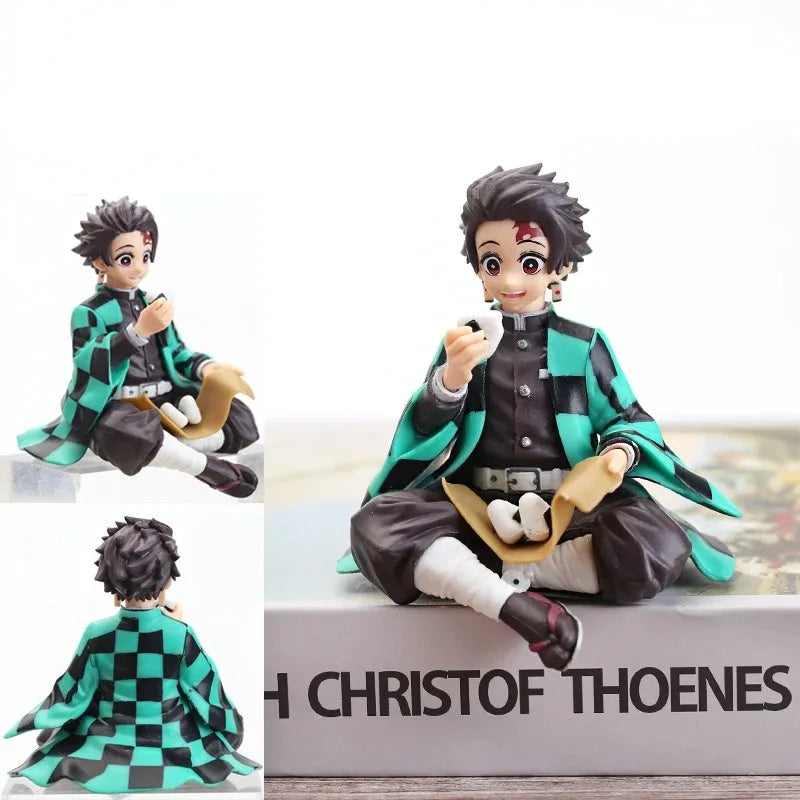 "Demon Slayer Tanjirou & Nezuko 10–15cm Sitting PVC Figures"