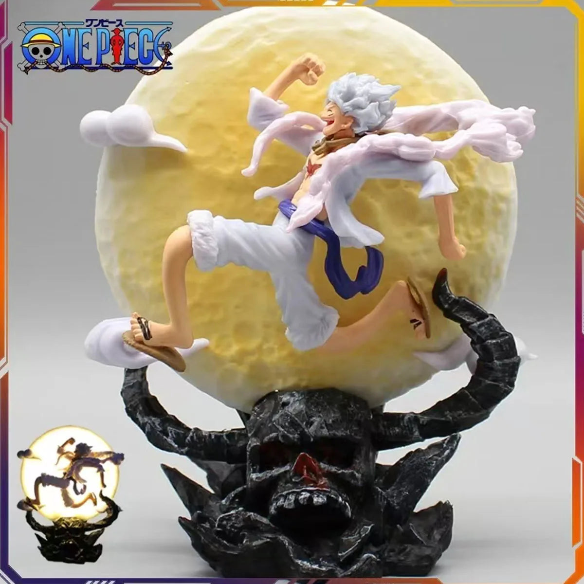 "One Piece Luffy Gear 5 Moon Fairy Figure 14cm"