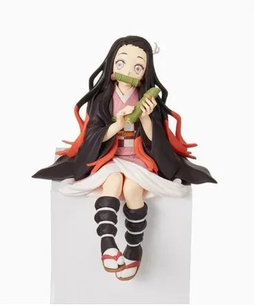 "Demon Slayer Tanjirou & Nezuko 10–15cm Sitting PVC Figures"