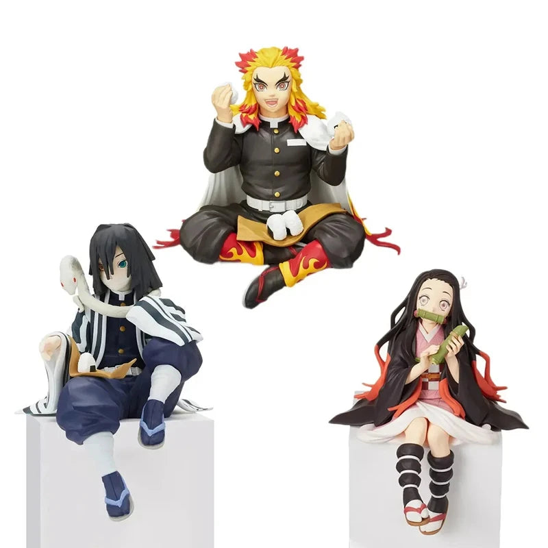 "Demon Slayer Rengoku, Nezuko & Obanai PVC Figures"