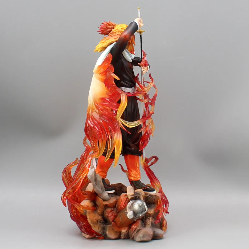 "Demon Slayer Rengoku Kyojuro 30cm Flame Hashira PVC Figure"