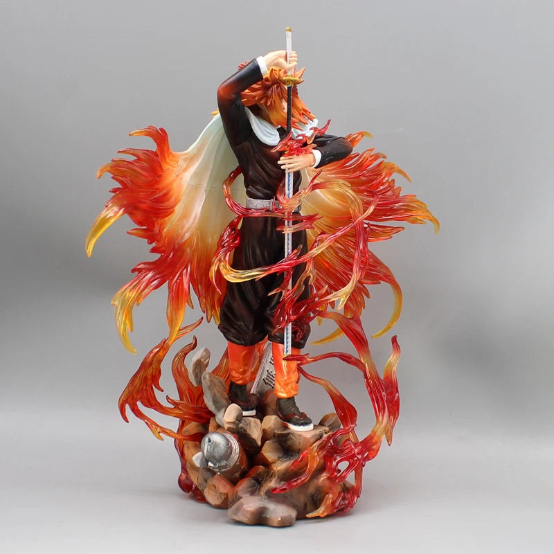 "Demon Slayer Rengoku Kyojuro 30cm Flame Hashira PVC Figure"