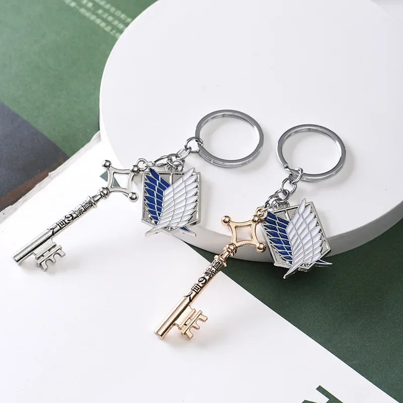 "Attack on Titan Metal Keychain Pendant"