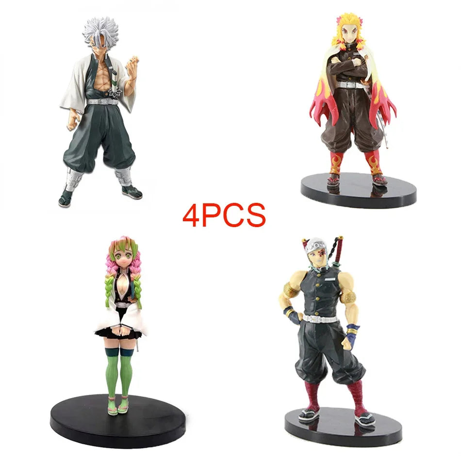 "Demon Slayer Tanjirou, Nezuko, Zenitsu & Inosuke PVC Figures"