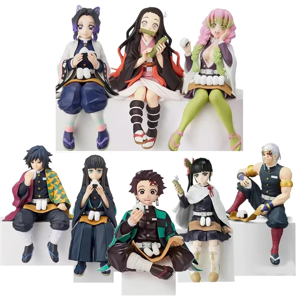 "Demon Slayer Tanjirou & Nezuko 10–15cm Sitting PVC Figures"