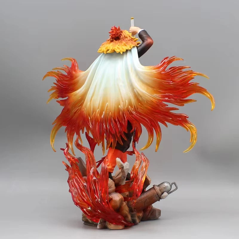 "Demon Slayer Rengoku Kyojuro 30cm Flame Hashira PVC Figure"