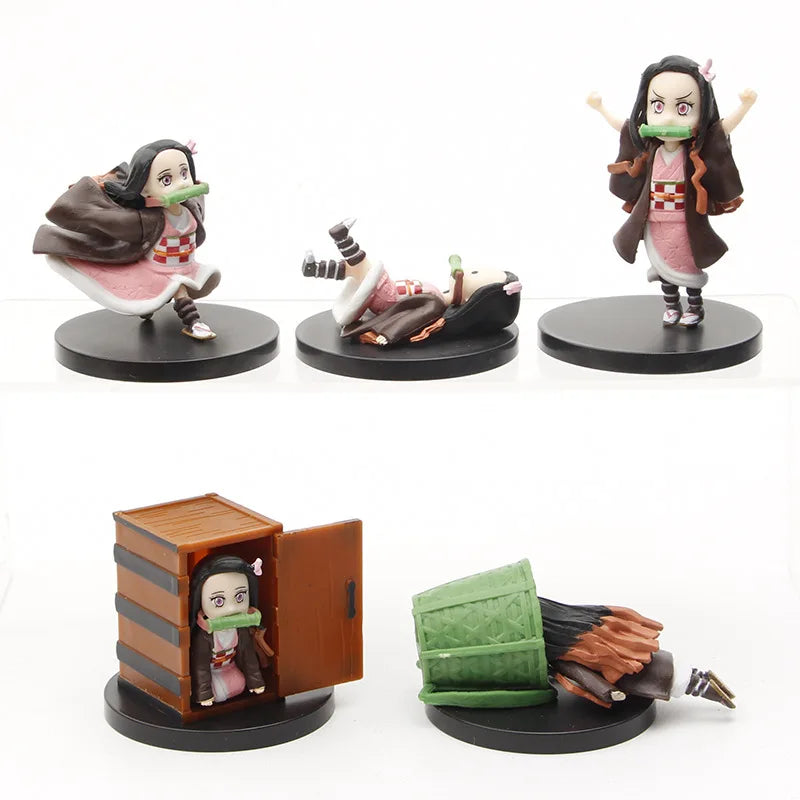 "Demon Slayer Nezuko 5pcs PVC Figure Set"