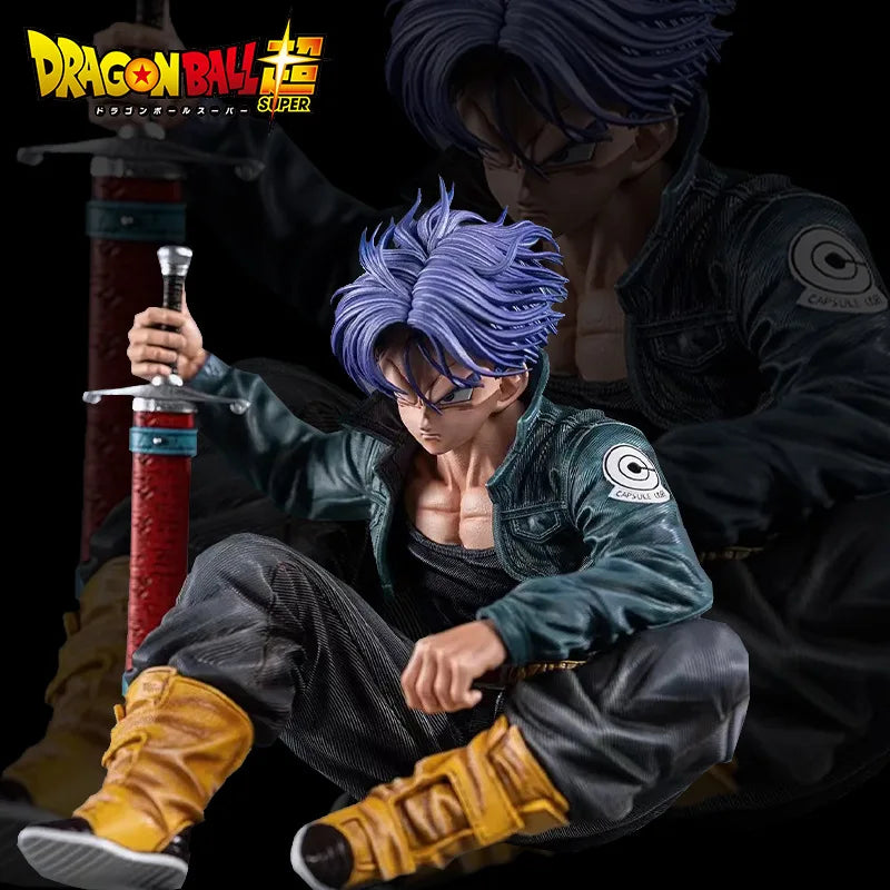 "Dragon Ball Z Trunks Super Saiyan 10cm Sitting PVC Figure"