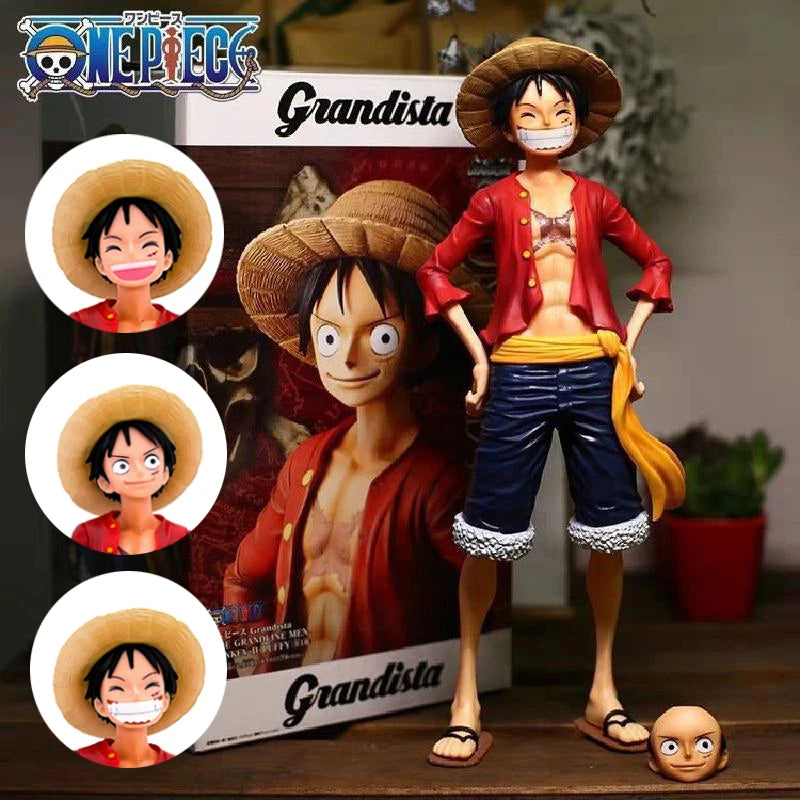 "One Piece Luffy Face-Changing Figure (28cm)"