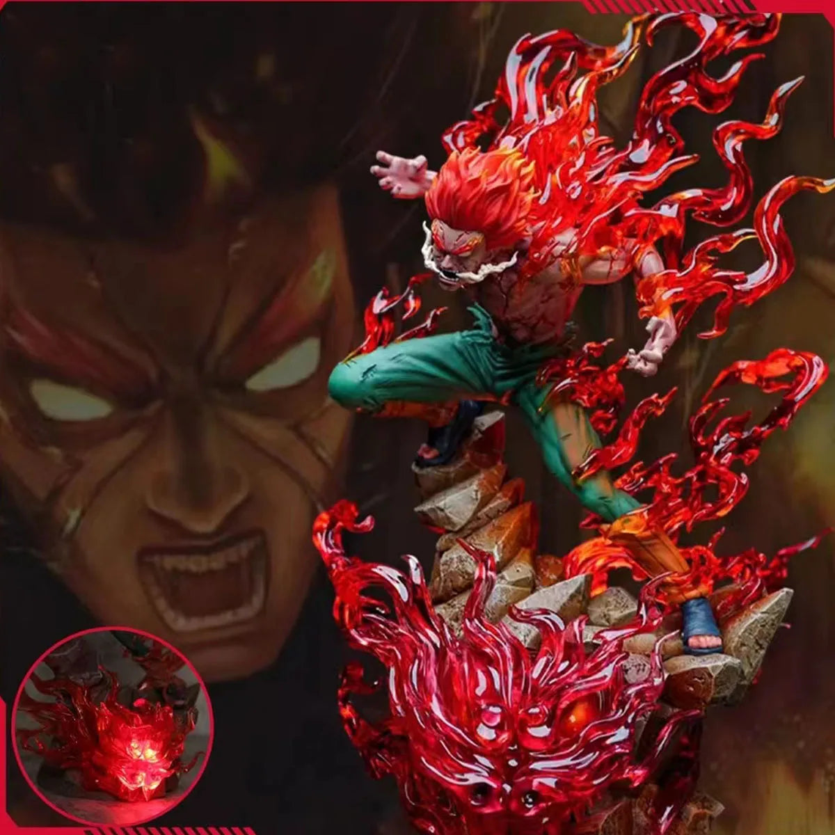 "Naruto Might Guy 26cm Shinobi Figure with Light"