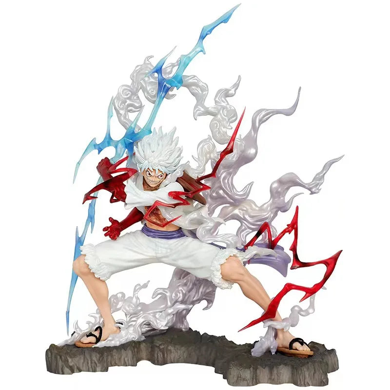 "One Piece Luffy Raiden Gear 5 Lightning 25cm PVC Figure"