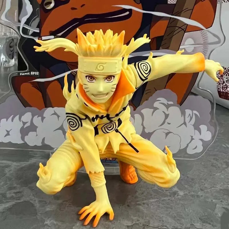 "Naruto Uzumaki Six Paths Gold 10cm PVC Figure"